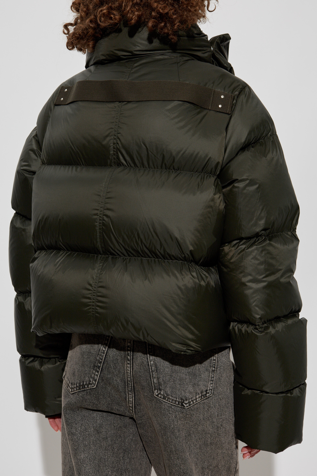 Green Down jacket Funnel Neck Rick Owens - Vitkac Italy